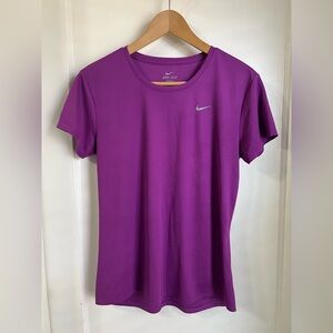 Nike Purple Fitted Short Sleeve Tee